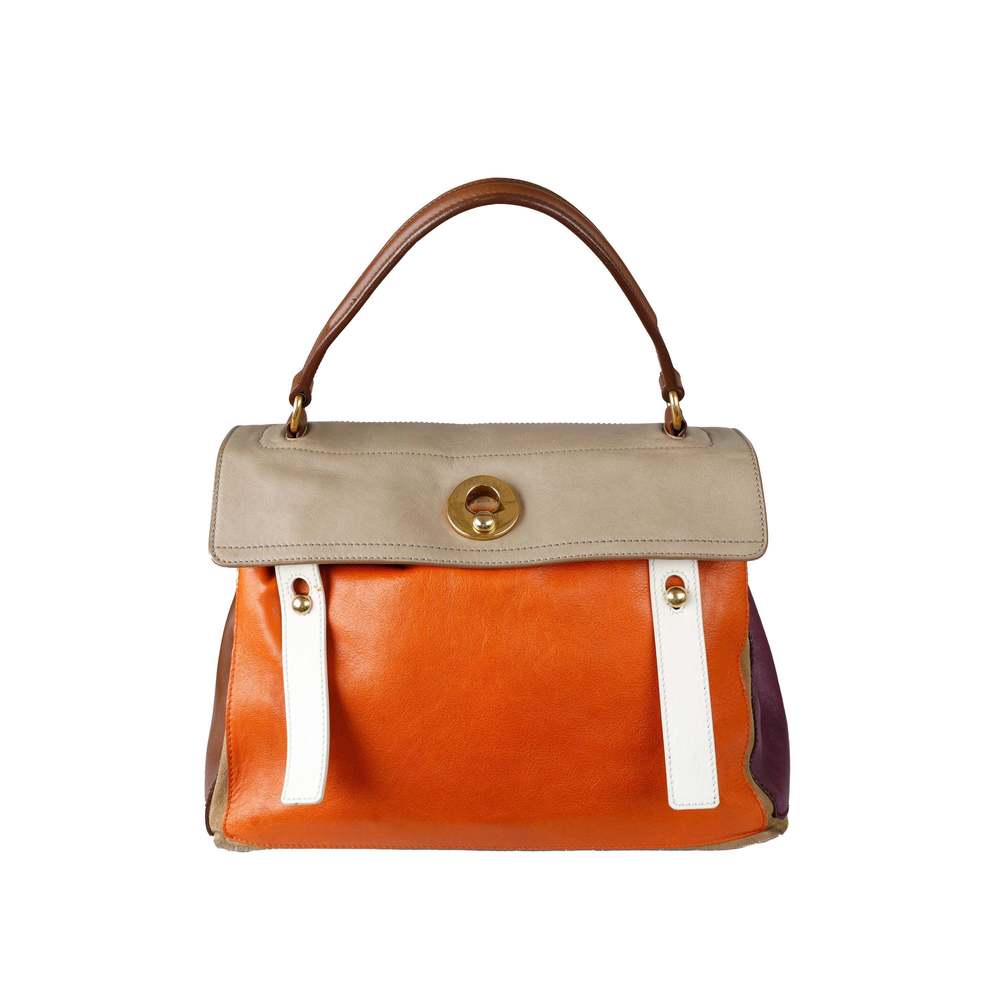 SAINT LAURENT Yves Saint Laurent Tri Color Large Muse Two Handbag - Picture 1 of 14